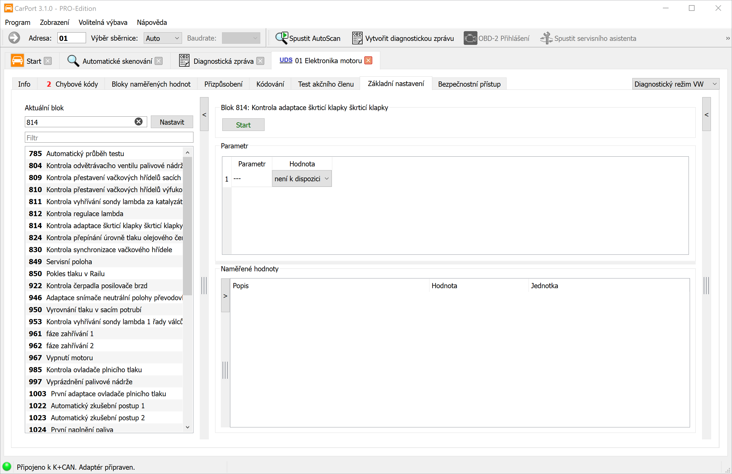 Základní nastavení