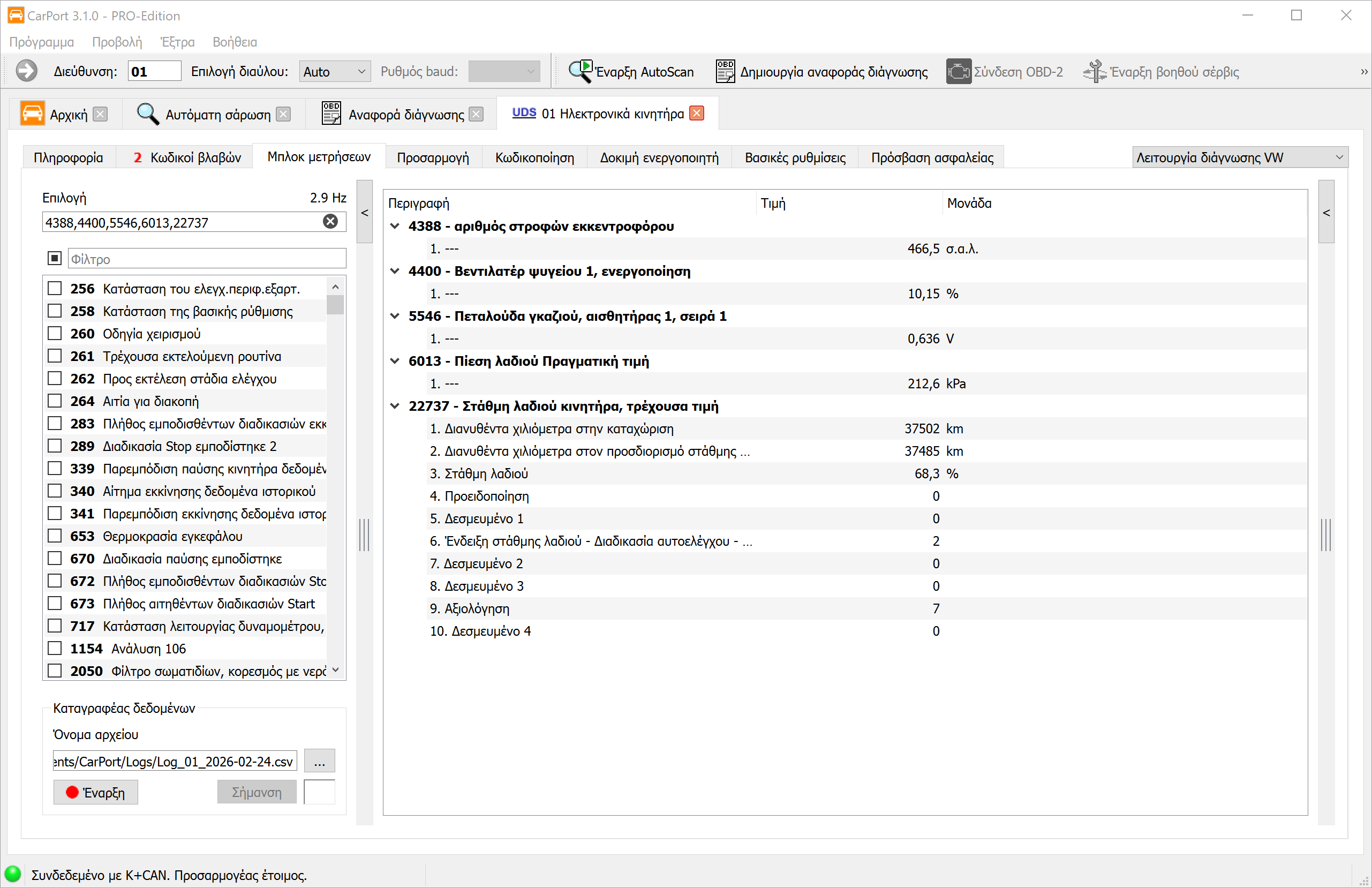 Τιμές μέτρησης