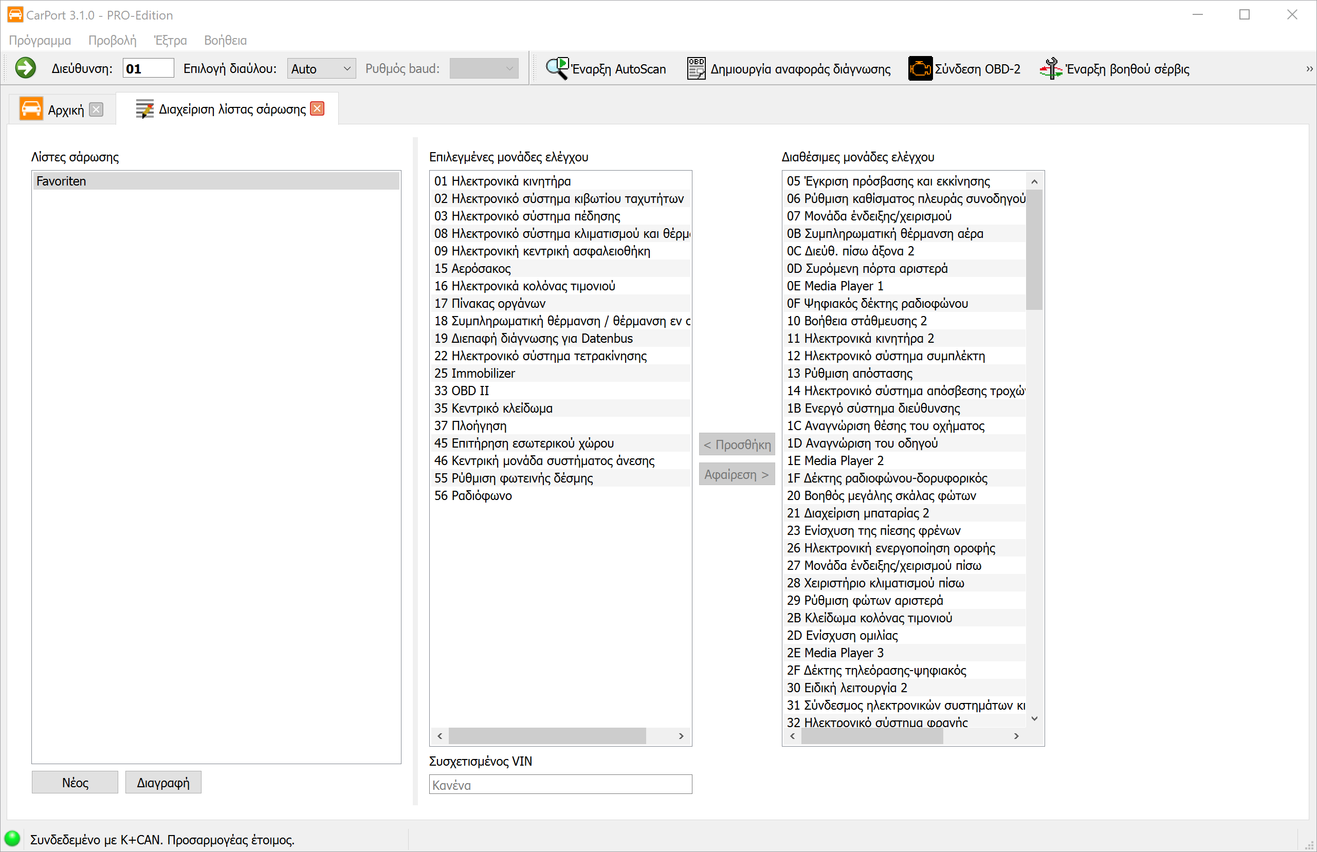 Λίστες σάρωσης