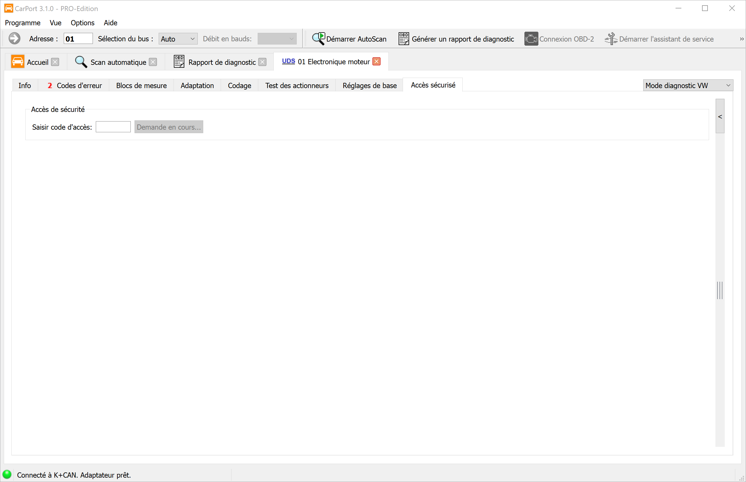 Autorisation d'accès