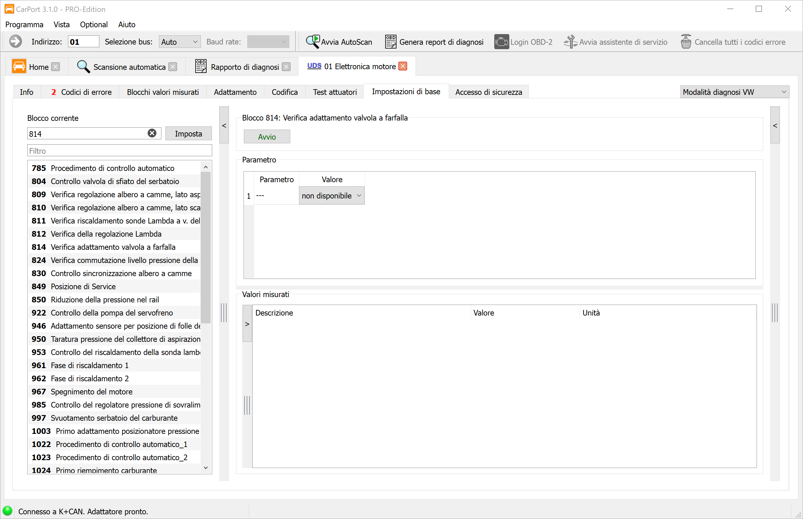 Impostazioni di base