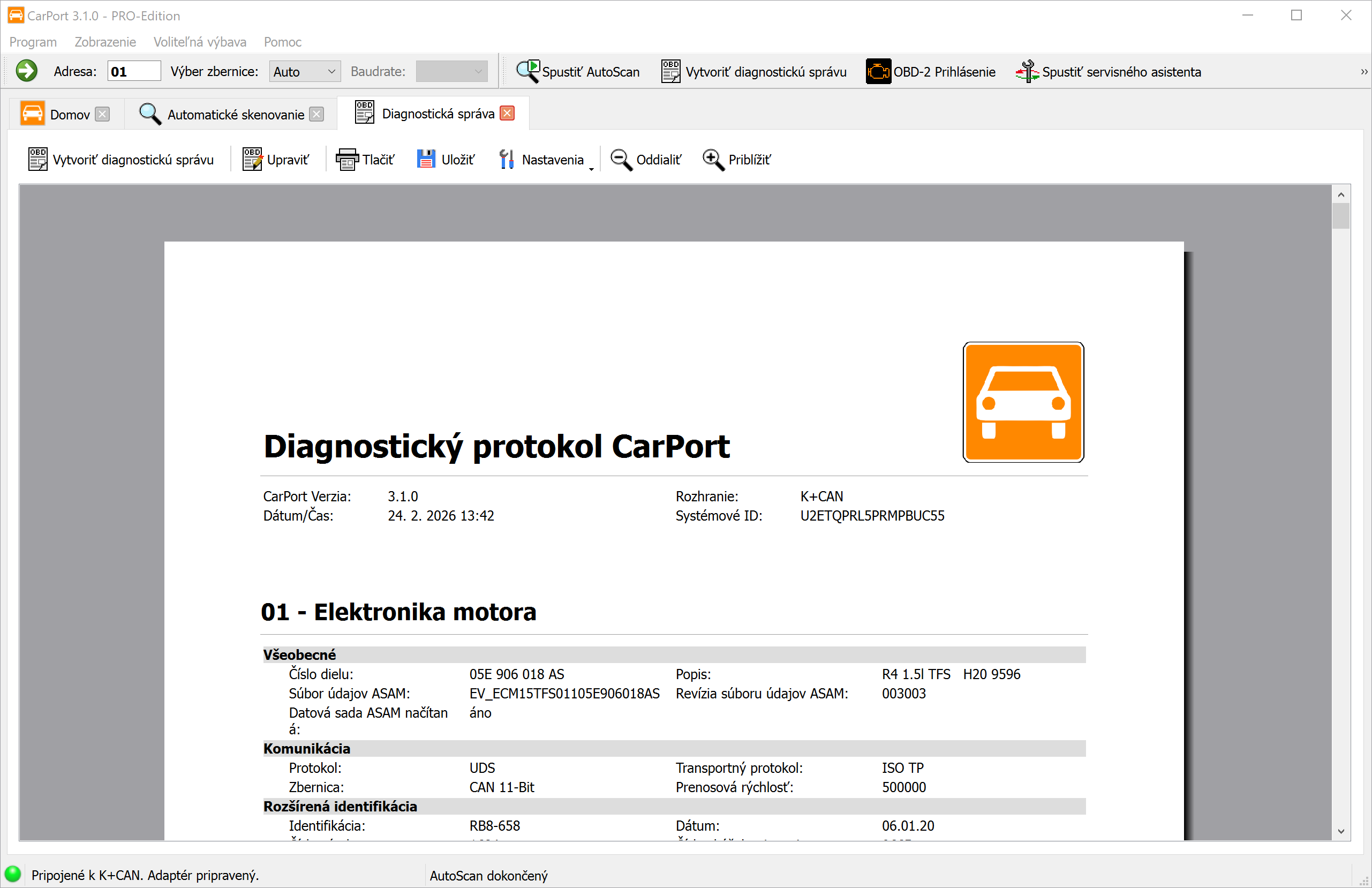 Diagnostický protokol
