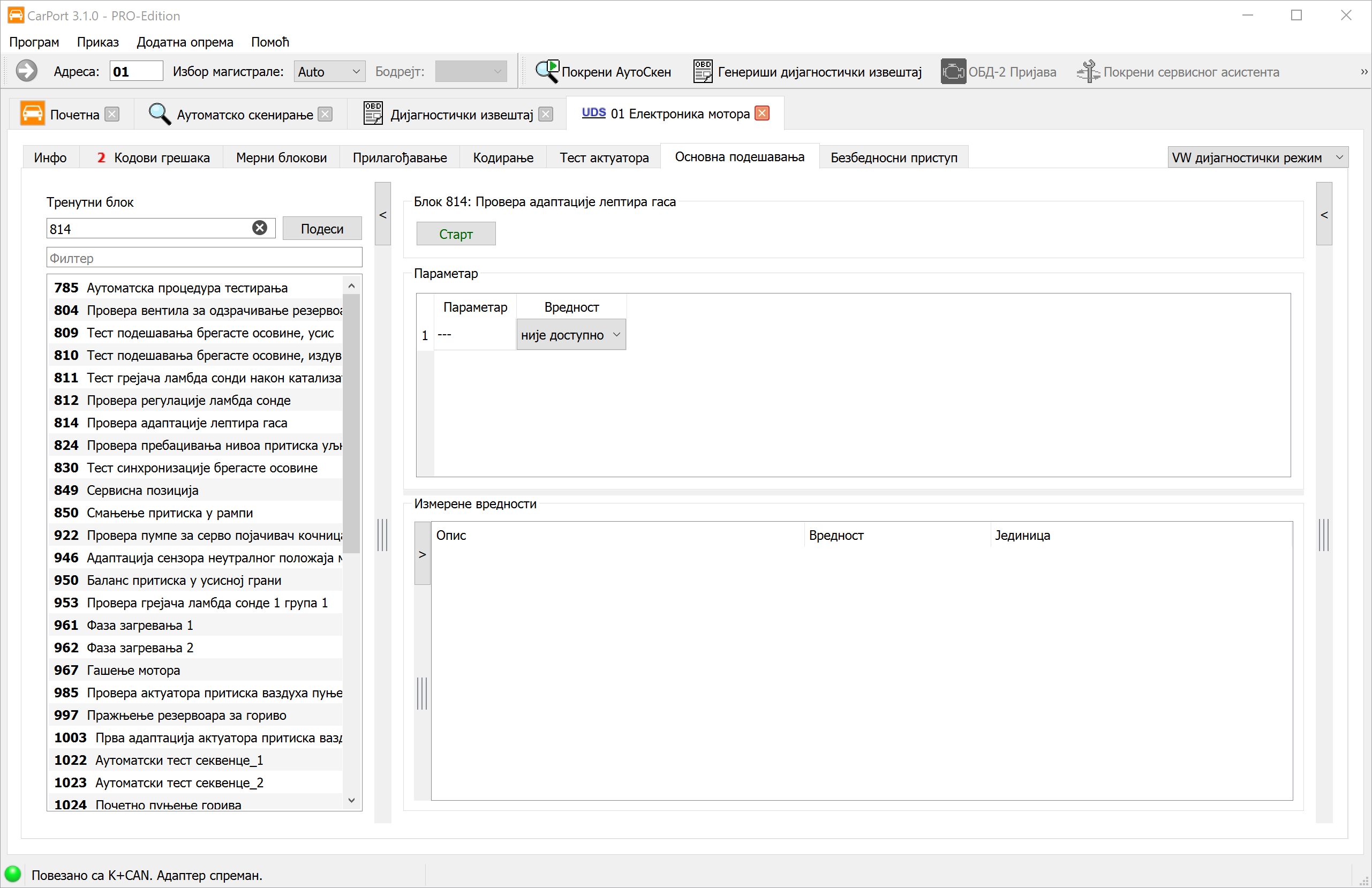 Osnovno podešavanje
